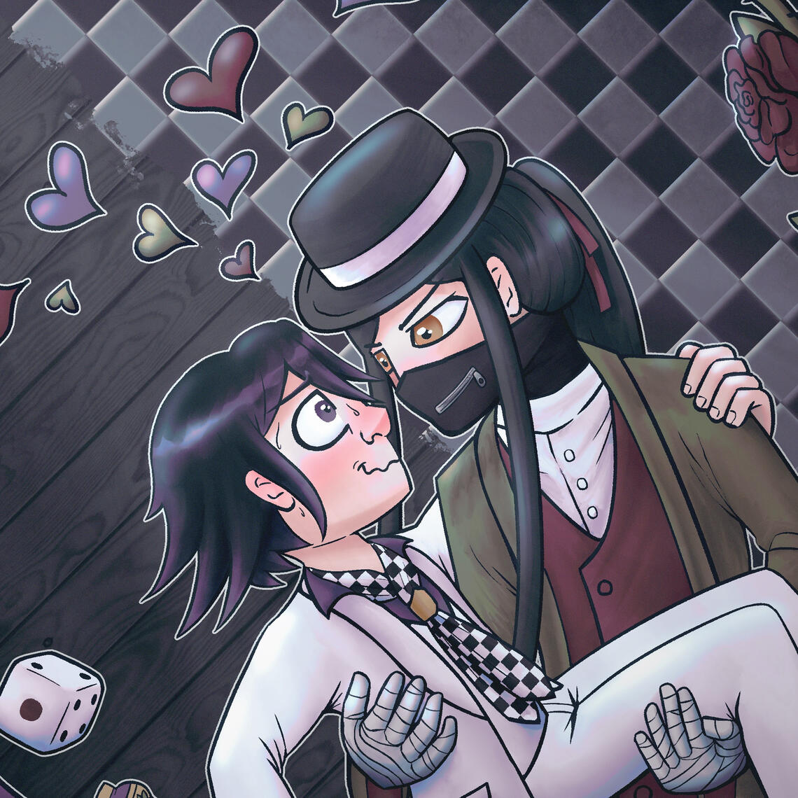 Kokichi Ouma & Korekiyo Shinguji from Danganronpa V3.